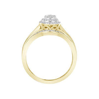 Thumbnail for LADIES BRIDAL RING SET 1/3 CT ROUND DIAMOND 10K YELLOW GOLD