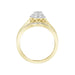 LADIES BRIDAL RING SET 1/3 CT ROUND DIAMOND 10K YELLOW GOLD