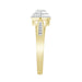 LADIES BRIDAL RING SET 1/3 CT ROUND DIAMOND 10K YELLOW GOLD