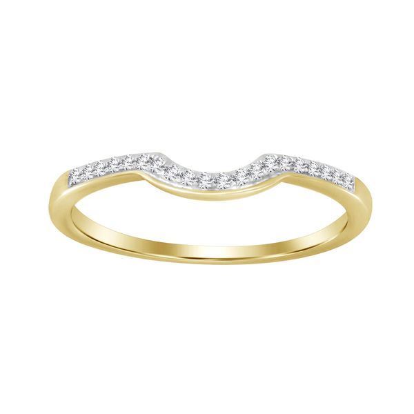 LADIES BRIDAL RING SET 1/3 CT ROUND DIAMOND 10K YELLOW GOLD