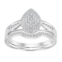 Thumbnail for LADIES BRIDAL RING 1/3 CT ROUND DIAMOND 10K WHITE GOLD