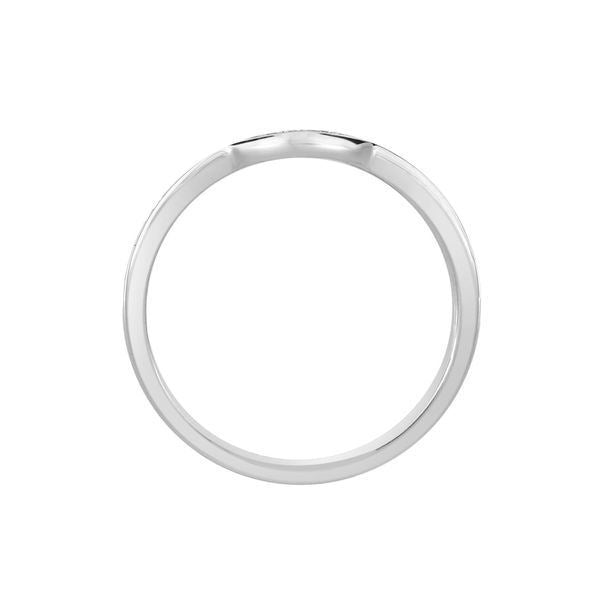 LADIES BRIDAL RING 1/3 CT ROUND DIAMOND 10K WHITE GOLD