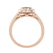 LADIES RING 1/6 CT WHITE/CHOCOLATE ROUND DIAMOND 10K ROSE GOLD