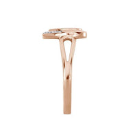 Thumbnail for LADIES RING 1/6 CT WHITE/CHOCOLATE ROUND DIAMOND 10K ROSE GOLD