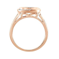 Thumbnail for LADIES RING 1/6 CT WHITE/CHOCOLATE ROUND DIAMOND 10K ROSE GOLD