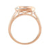 LADIES RING 1/6 CT WHITE/CHOCOLATE ROUND DIAMOND 10K ROSE GOLD