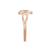 Thumbnail for LADIES RING 1/6 CT WHITE/CHOCOLATE ROUND DIAMOND 10K ROSE GOLD