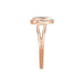 LADIES RING 1/6 CT WHITE/CHOCOLATE ROUND DIAMOND 10K ROSE GOLD