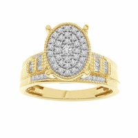 Thumbnail for LADIES RING 1/2 CT ROUND/BAGUETTE DIAMOND 10K YELLOW GOLD