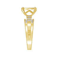 Thumbnail for LADIES RING 1/2 CT ROUND/BAGUETTE DIAMOND 10K YELLOW GOLD
