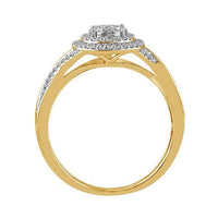 Thumbnail for LADIES BRIDAL RING SET 1/3 CT ROUND DIAMOND 10K YELLOW GOLD
