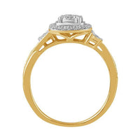 Thumbnail for LADIES BRIDAL RING SET 1/3 CT ROUND DIAMOND 10K YELLOW GOLD