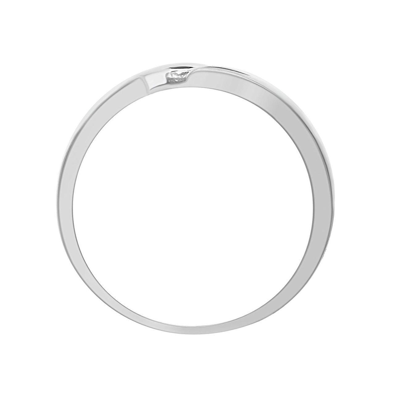 MEN'S BAND 1/4 CT ROUND DIAMOND SILVER