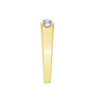 Thumbnail for MEN'S BAND 1/2 CT ROUND DIAMOND 10K YELLOW GOLD