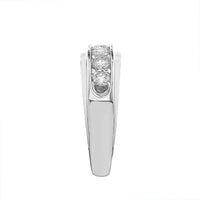 Thumbnail for MEN'S BAND 1 CT ROUND DIAMOND 10K WHITE GOLD