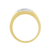 Thumbnail for MEN'S RING 1/2 CT ROUND DIAMOND 10K YELLOW GOLD