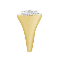 Thumbnail for MEN'S RING 1/2 CT ROUND DIAMOND 10K YELLOW GOLD