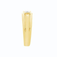 Thumbnail for MEN'S RING 1/2 CT ROUND DIAMOND 10K YELLOW GOLD