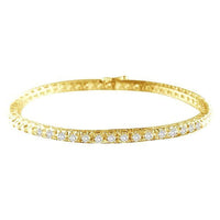 Thumbnail for LADIES BRACELET 2 CT ROUND DIAMOND 14K YELLOW GOLD