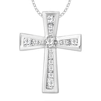 Thumbnail for LADIES PENDANT 1/2 CT ROUND DIAMOND 10K WHITE GOLD