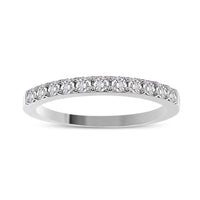 Thumbnail for LADIES BAND 1/6 CT ROUND DIAMOND 14K WHITE GOLD