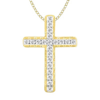 Thumbnail for LADIES PENDANT 3/4 CT ROUND DIAMOND 10K YELLOW GOLD
