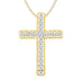 LADIES PENDANT 3/4 CT ROUND DIAMOND 10K YELLOW GOLD