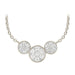 LADIES NECKLACE 1/3 CT ROUND DIAMOND 10K WHITE GOLD