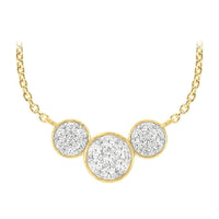 Thumbnail for LADIES NECKLACE 1/3 CT ROUND DIAMOND 10K YELLOW GOLD