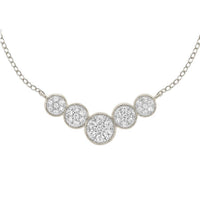 Thumbnail for LADIES NECKLACE 1/3 CT ROUND DIAMOND 10K WHITE GOLD