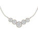 LADIES NECKLACE 1/3 CT ROUND DIAMOND 10K WHITE GOLD