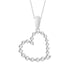 LADIES PENDANT 1/4 CT ROUND DIAMOND 10K WHITE GOLD