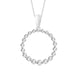 LADIES PENDANT 1/4 CT ROUND DIAMOND 10K WHITE GOLD