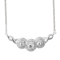 Thumbnail for LADIES NECKLACE 1/4 CT ROUND DIAMOND 10K WHITE GOLD