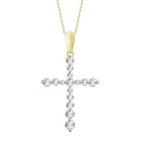 Thumbnail for LADIES PENDANT 1/2 CT ROUND DIAMOND 10K YELLOW GOLD