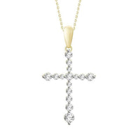 Thumbnail for LADIES PENDANT 3/4 CT ROUND DIAMOND 10K YELLOW GOLD