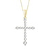 LADIES PENDANT 3/4 CT ROUND DIAMOND 10K YELLOW GOLD