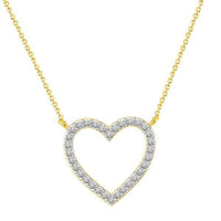 Thumbnail for LADIES NECKLACE 1/10 CT ROUND DIAMOND 10K YELLOW GOLD