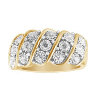 Thumbnail for LADIES RING 1/2 CT ROUND DIAMOND 10K YELLOW GOLD
