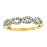 Thumbnail for LADIES BAND 1/5 CT ROUND DIAMOND 14K YELLOW GOLD