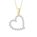 LADIES PENDANT 3/4 CT ROUND DIAMOND 10K YELLOW GOLD