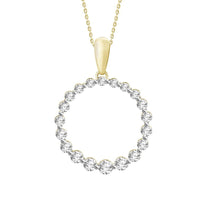 Thumbnail for LADIES PENDANT 1/2 CT ROUND DIAMOND 10K YELLOW GOLD
