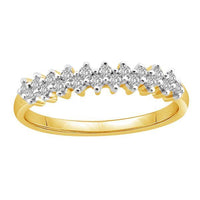 Thumbnail for LADIES BAND 1/5 CT ROUND DIAMOND 14K YELLOW GOLD