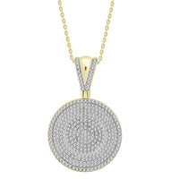 Thumbnail for MEN'S PENDANT 7/8 CT ROUND DIAMOND 10K YELLOW GOLD