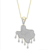 Thumbnail for MEN'S PENDANT 2 1/4 CT ROUND DIAMOND 10K YELLOW GOLD