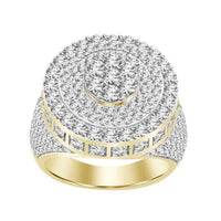 Thumbnail for MEN'S RING 5 CT ROUND DIAMOND 14K YELLOW GOLD