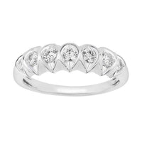 Thumbnail for LADIES RING 1/2 CT ROUND DIAMOND 10K WHITE GOLD