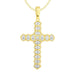 LADIES PENDANT 1/2 CT ROUND DIAMOND 10K YELLOW GOLD