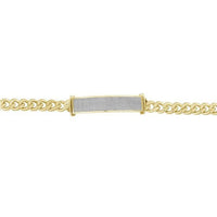 Thumbnail for LADIES BRACELET 1 CT ROUND DIAMOND SILVER YELLOW GOLD PLATED