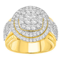 Thumbnail for MEN'S RING 2 3/4 CT ROUND 10K YELLOW GOLD
